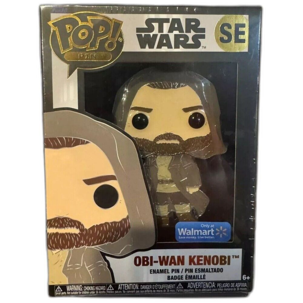 Funko Pop Pin Star Wars Obi-Wan Kenobi Hooded SE Enamel Walmart Exclusive New